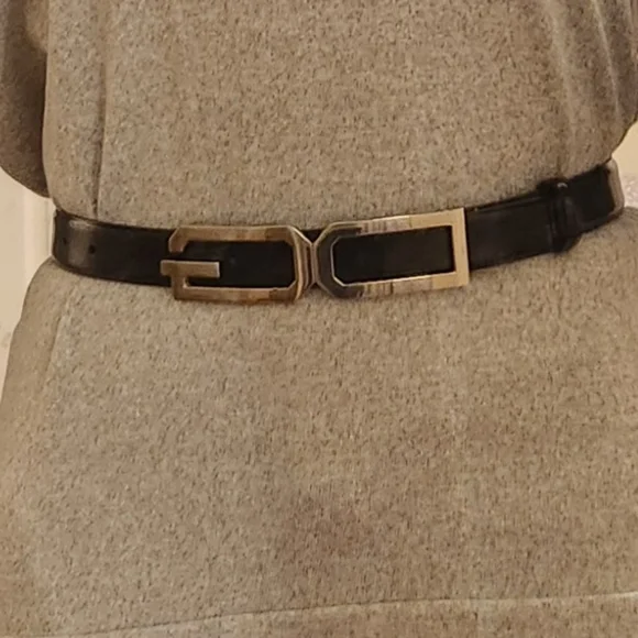 VINTAGE Dolce and Gabbana Brown Leather Belt with Silver Hardware (Ladie… - Picture 7 of 7